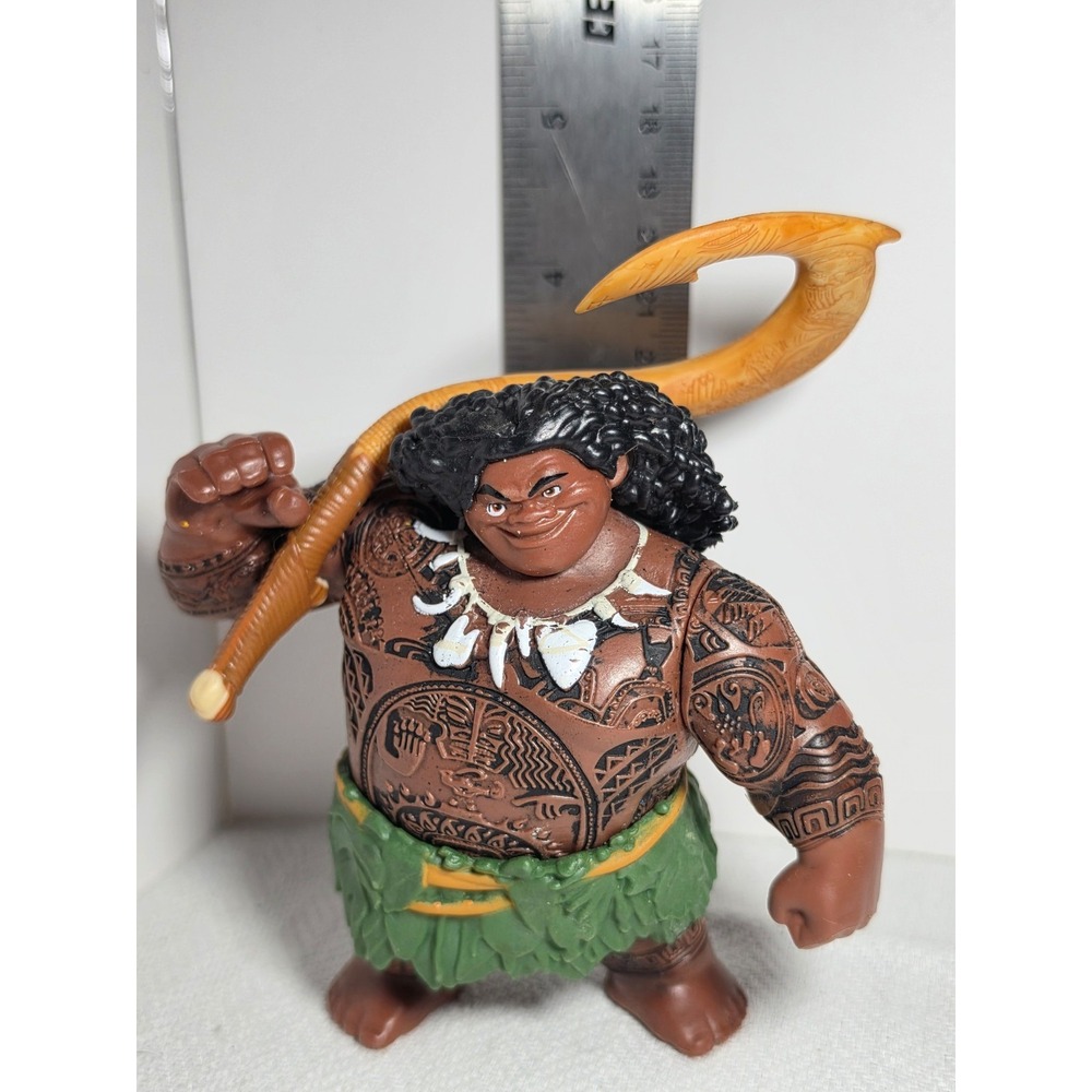 JAKKS Pacific Disney Moana Maui demigod PVC‎ action figure magic fish hook